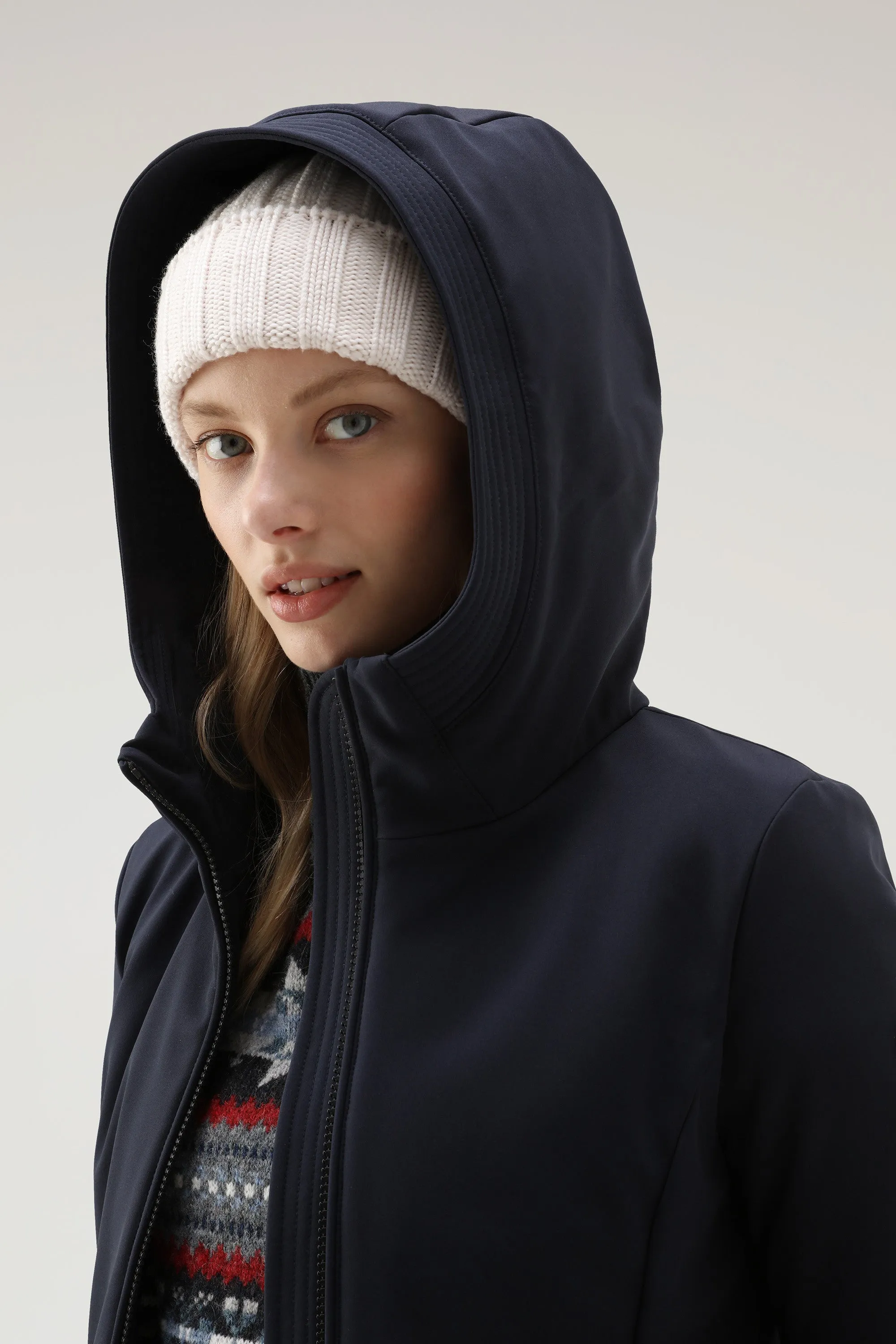 Parka Woolrich Firth en Softshell - Melton Blue