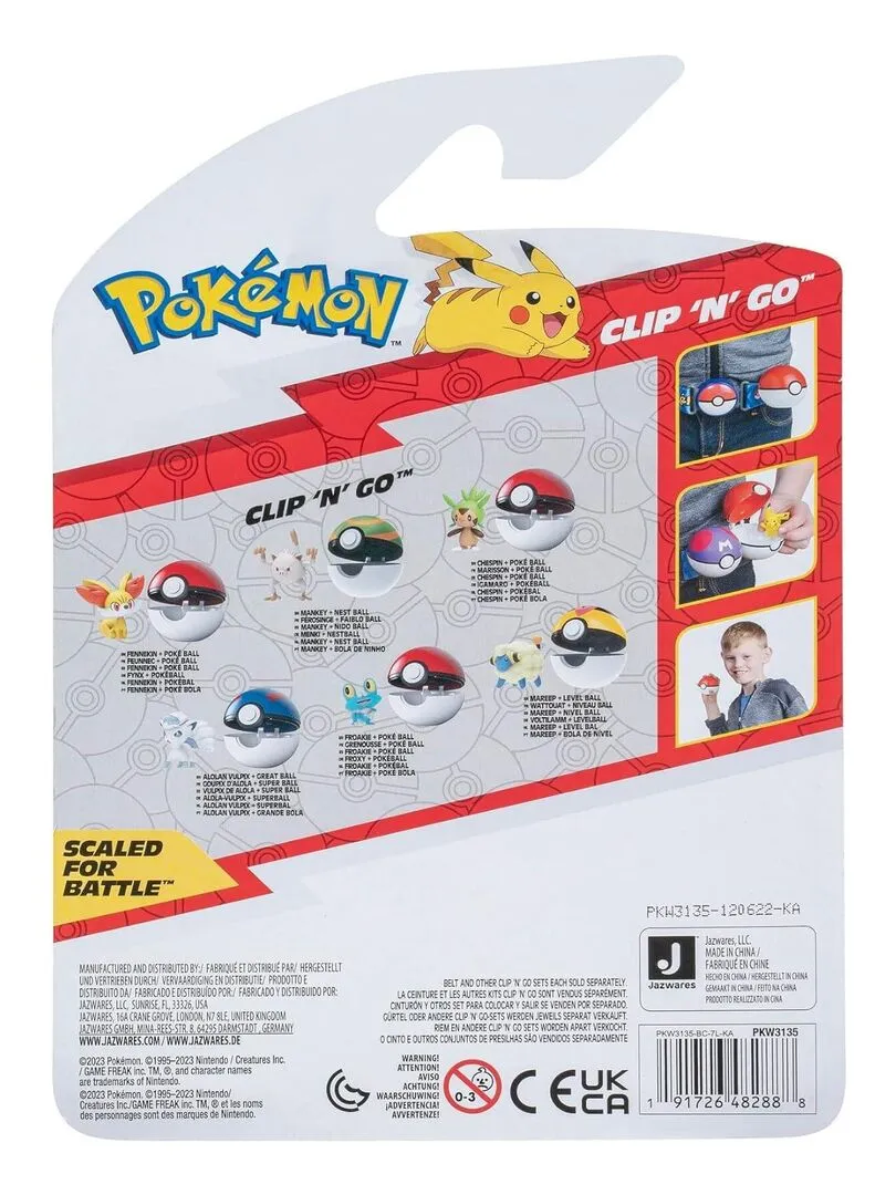 Pokémon - Pack Clip 'n'Go Poké - N/A