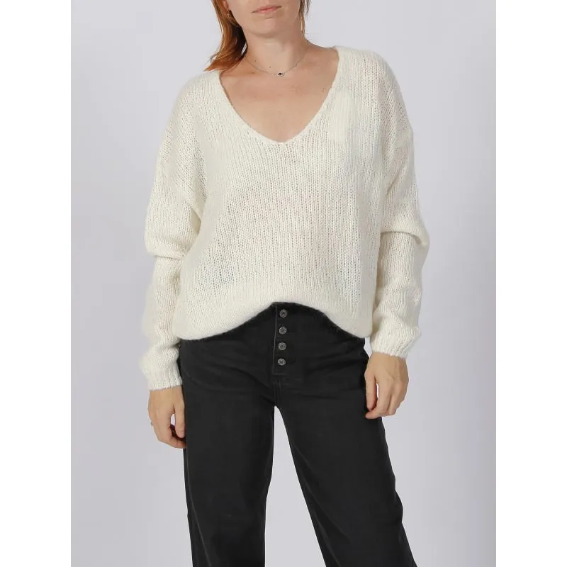 Pull ajouré letty structure beige femme - Jacqueline De Yong | wimod