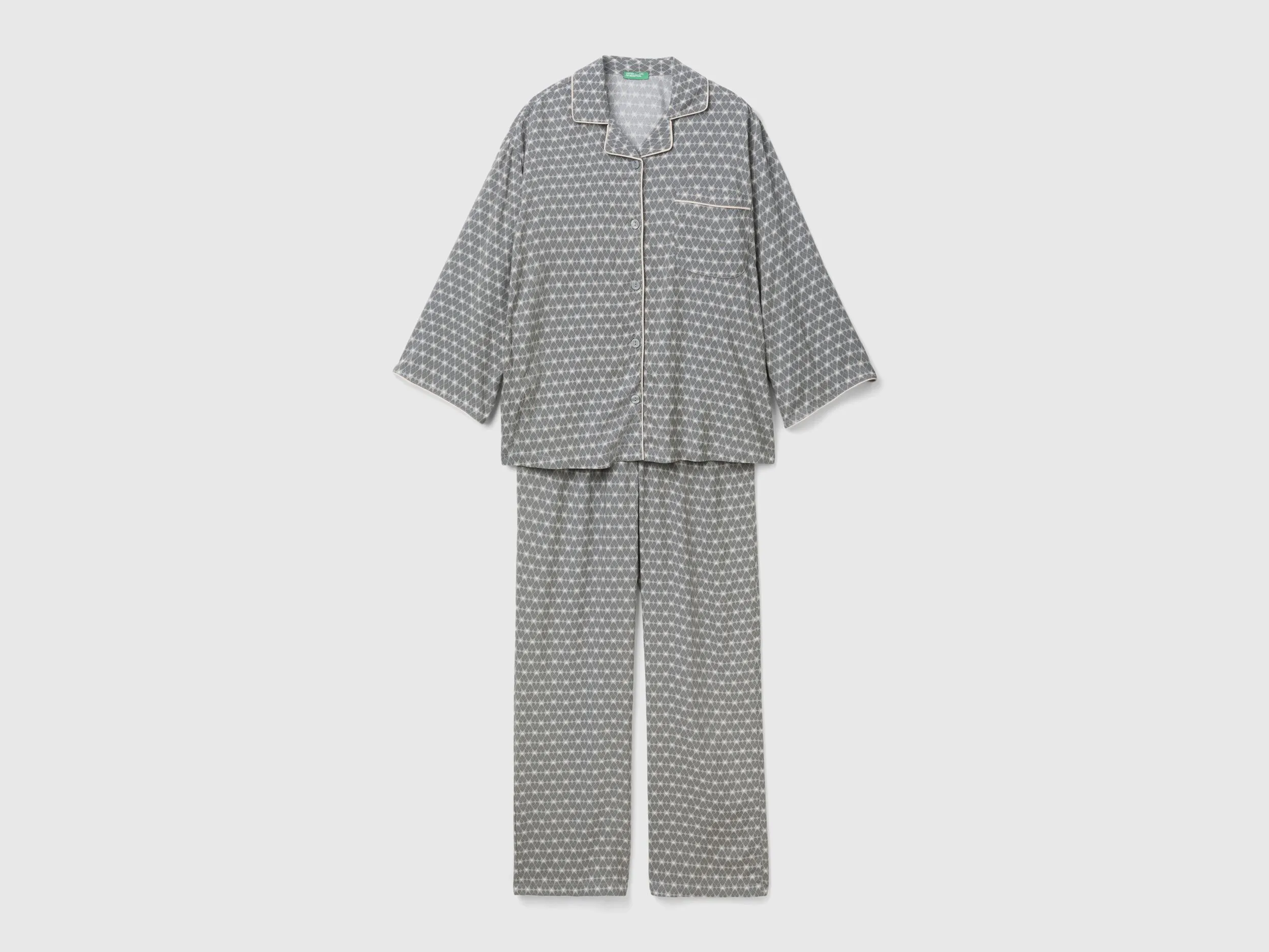 Pyjama à motif en pure viscose