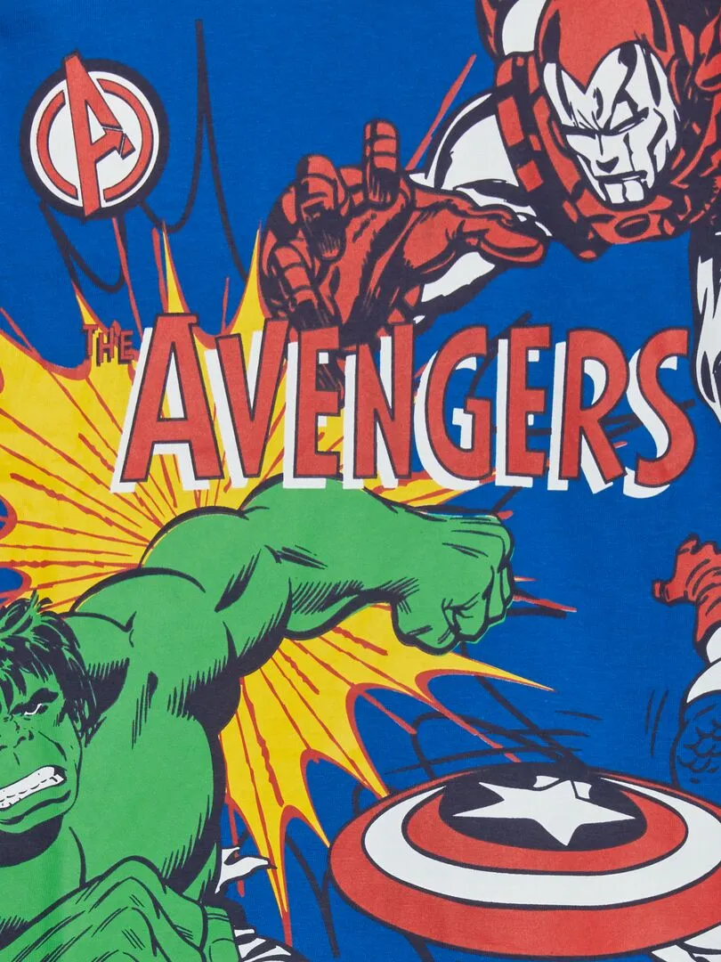 Pyjama short 'Avengers' - 2 pièces - Bleu/blanc