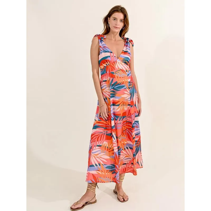 Robe col v gavi multicolore femme - Vero Moda | wimod