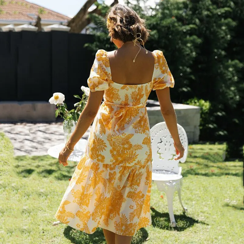 Robe Fleurie Retro