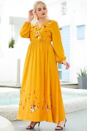 Robe Jaune Rétro