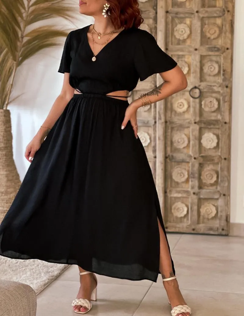 Robe longue noire - Heiana