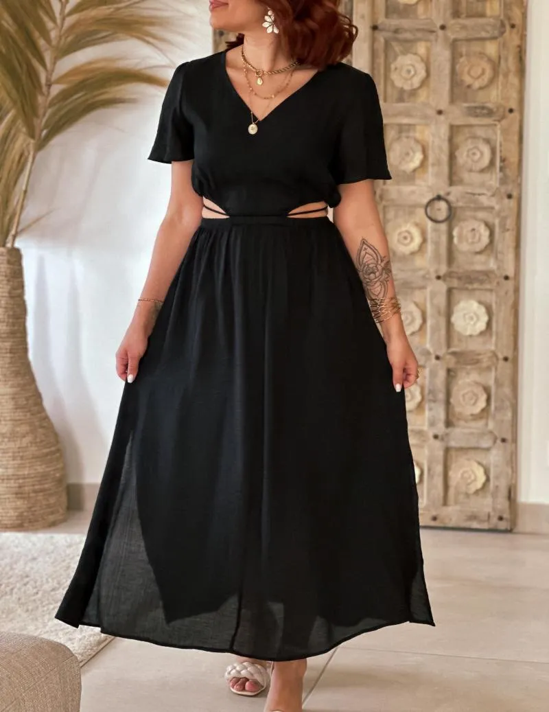 Robe longue noire - Heiana