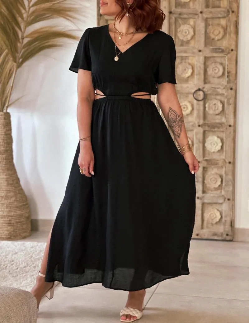 Robe longue noire - Heiana