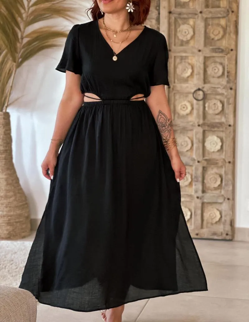 Robe longue noire - Heiana