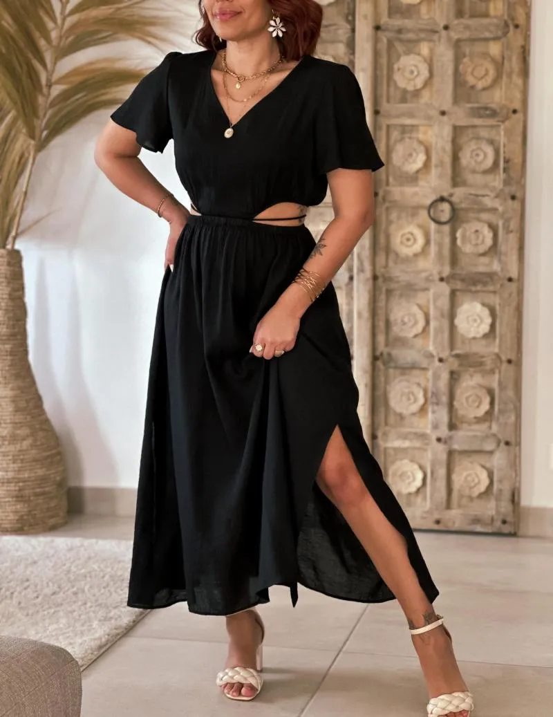 Robe longue noire - Heiana