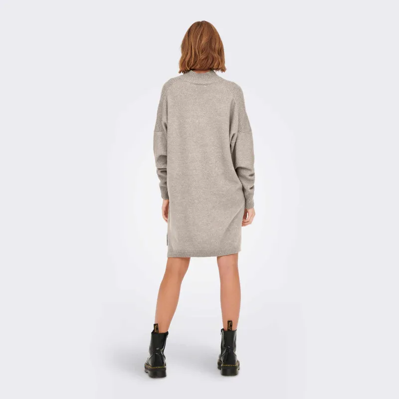 Robe pull loose en maille structurée longueur genou silly Femme ONLY