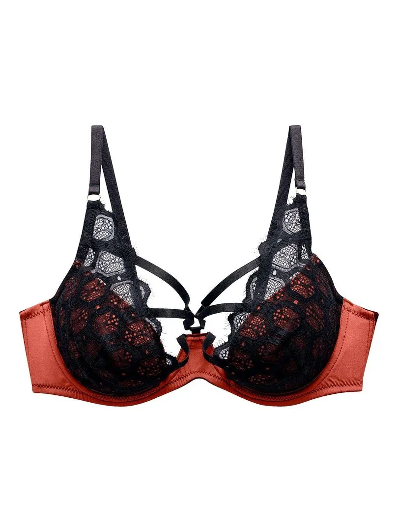 Soutien-gorge ampliforme FOUDRE - Pomm'Poire - Marron