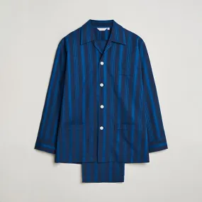 Striped Cotton Pyjama Set Navy