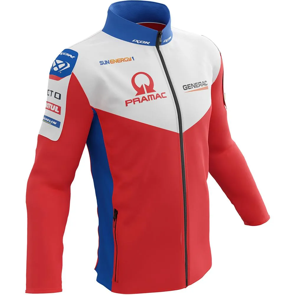 Sweat SF1 PRAMAC 22 IXON rouge/bleu/blanc - MAXXESS.FR, Sweat et Vestes