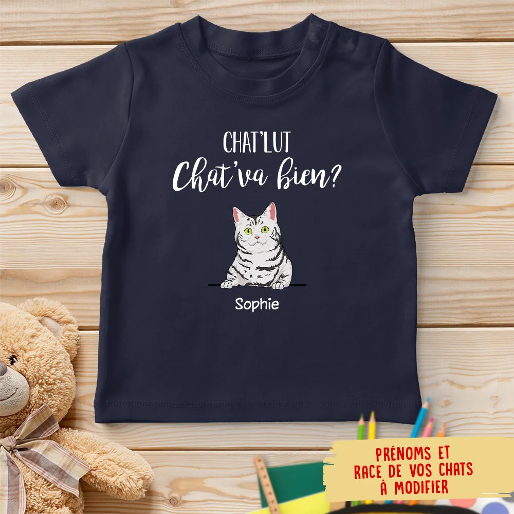 T-shirt Enfant Personnalisé - Chat‘Lut, Chat‘Va Bien?