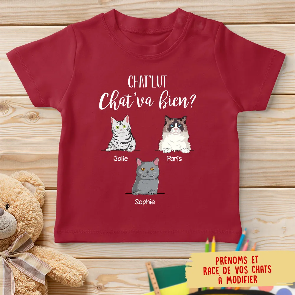 T-shirt Enfant Personnalisé - Chat‘Lut, Chat‘Va Bien?