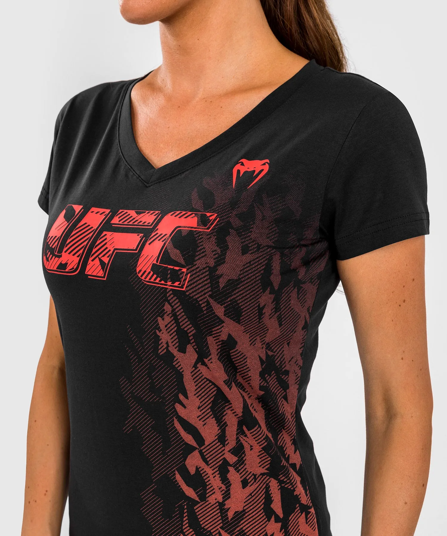 T-shirt Manches Courtes Femme UFC Venum Authentic Fight Week - Noir