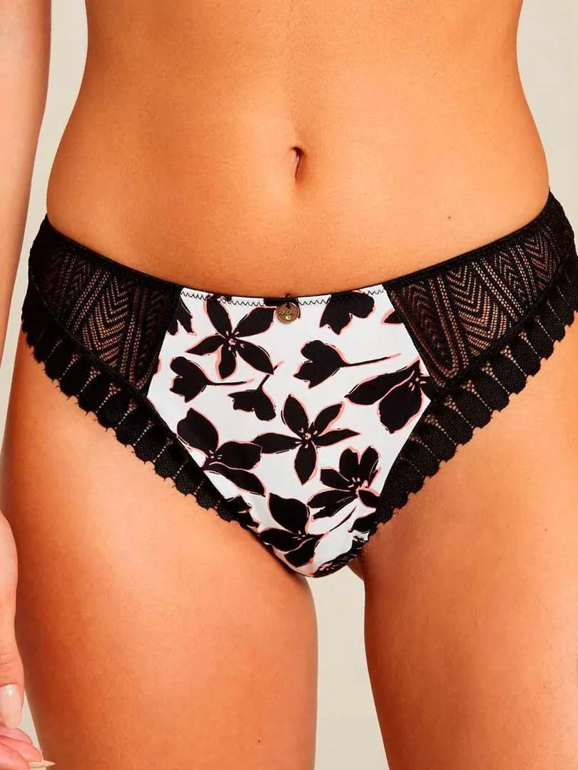 Tanga CAMILLE - Morgan Lingerie - Noir