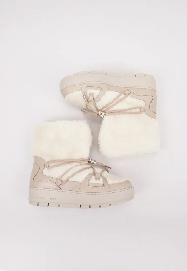 TOMMY TEDDY SNOWBOOT Tommy Hilfiger BOTTES FOURRÉES