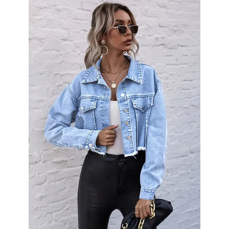 Veste en jean femme chic