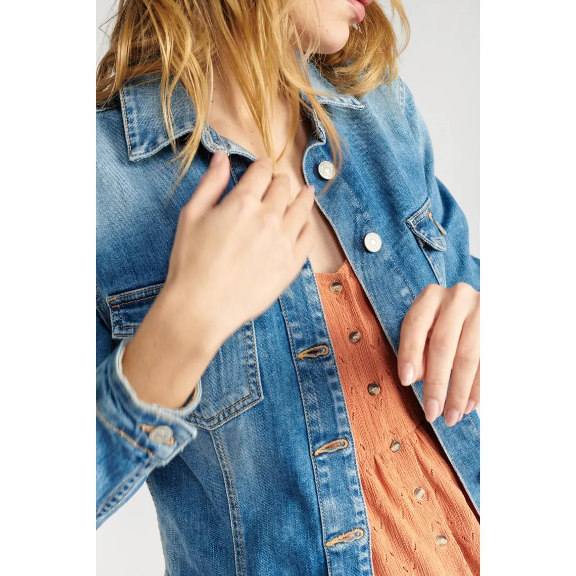 Veste en jeans Lilly bleu | 3 Suisses