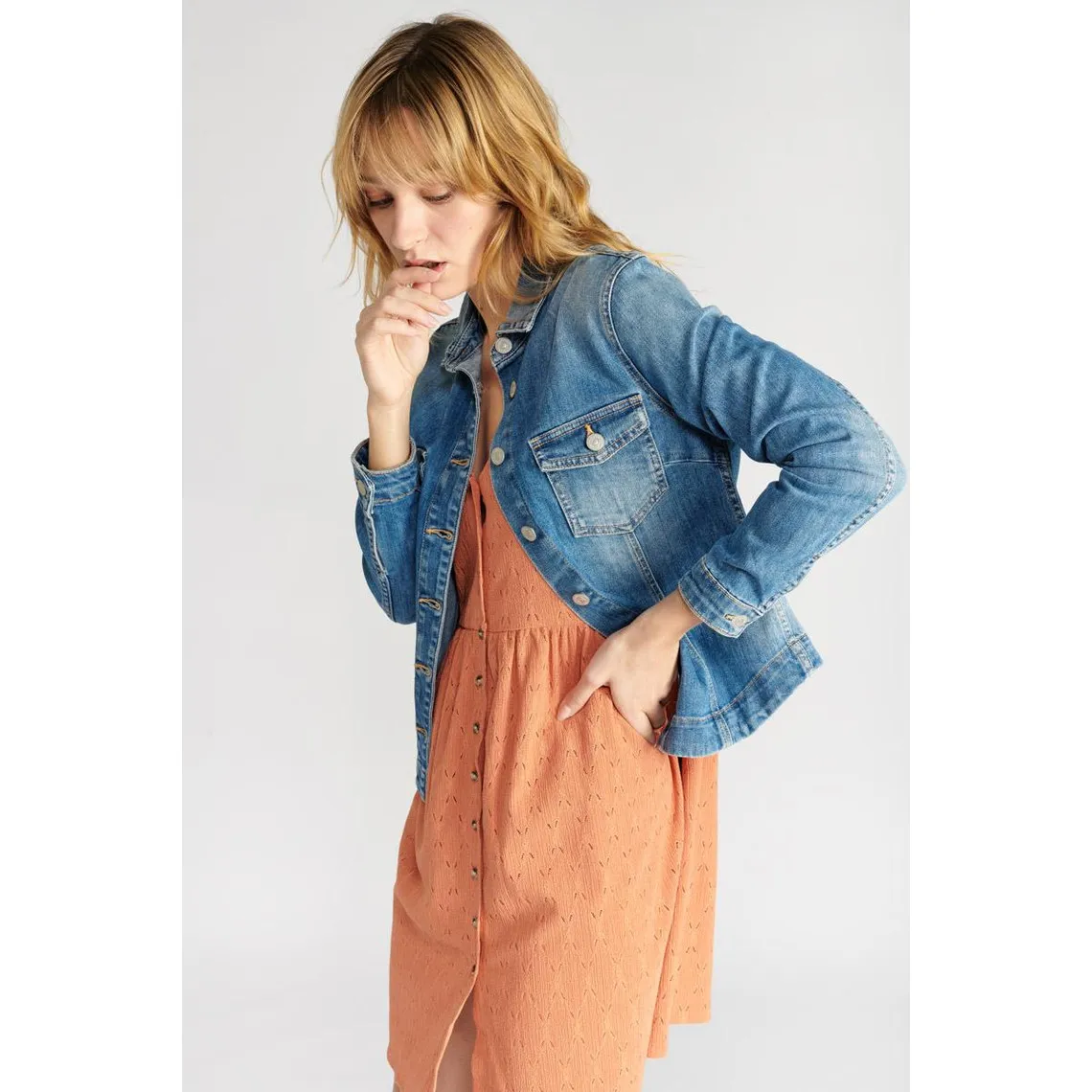 Veste en jeans Lilly bleu | 3 Suisses