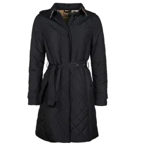 Veste longue matelassée Caledonian femme Barbour