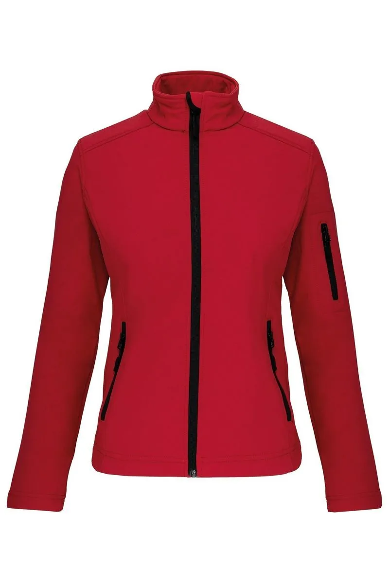 Veste softshell 3 couches - Femme - K400 - rouge 