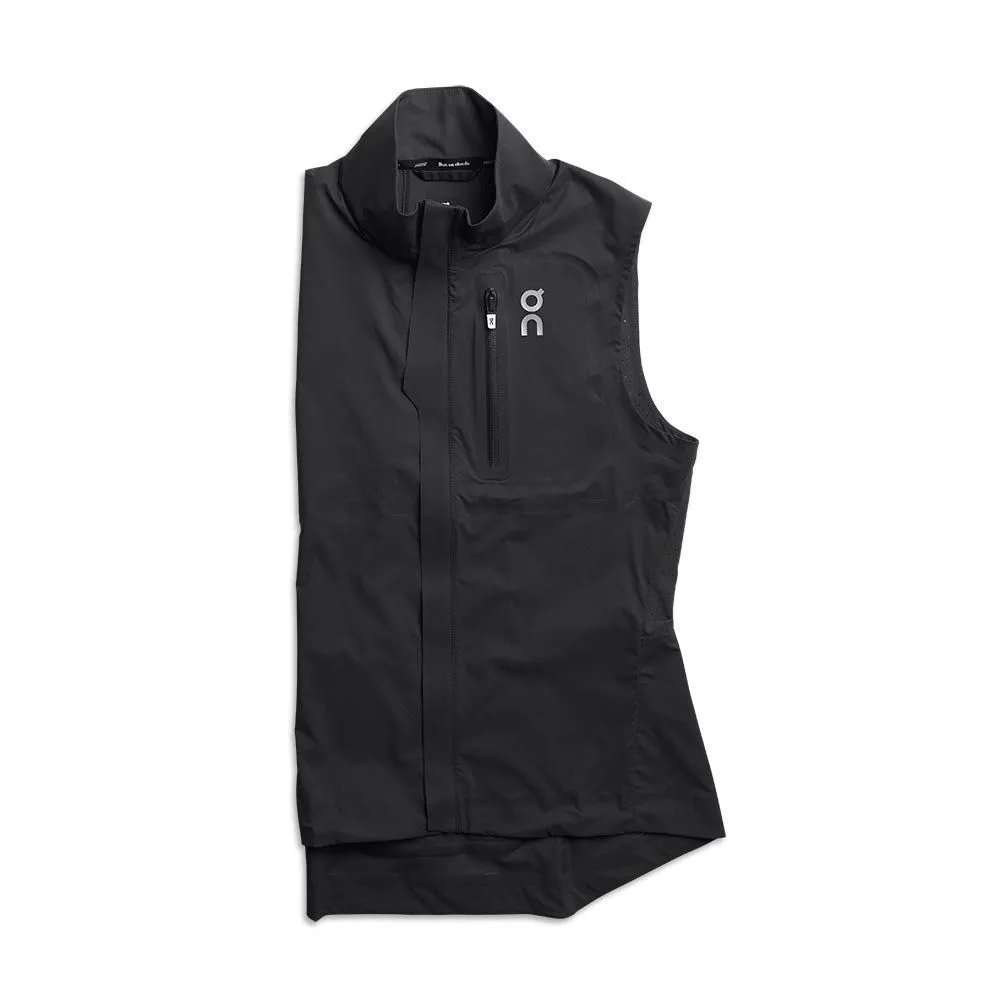 Vêtements de sport On Running Femme | Veste de running légère sans manche On Weather Vest Black pour femme | 210.00242