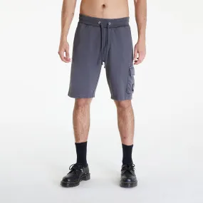 Washed Badge Shorts Gray