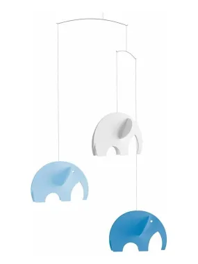 'flensted Mobiles' Olephants Bleu - Bleu